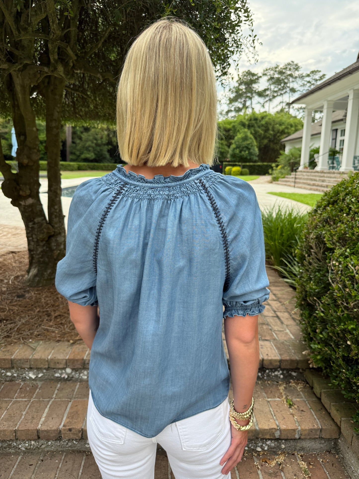 Callie Chambray Top