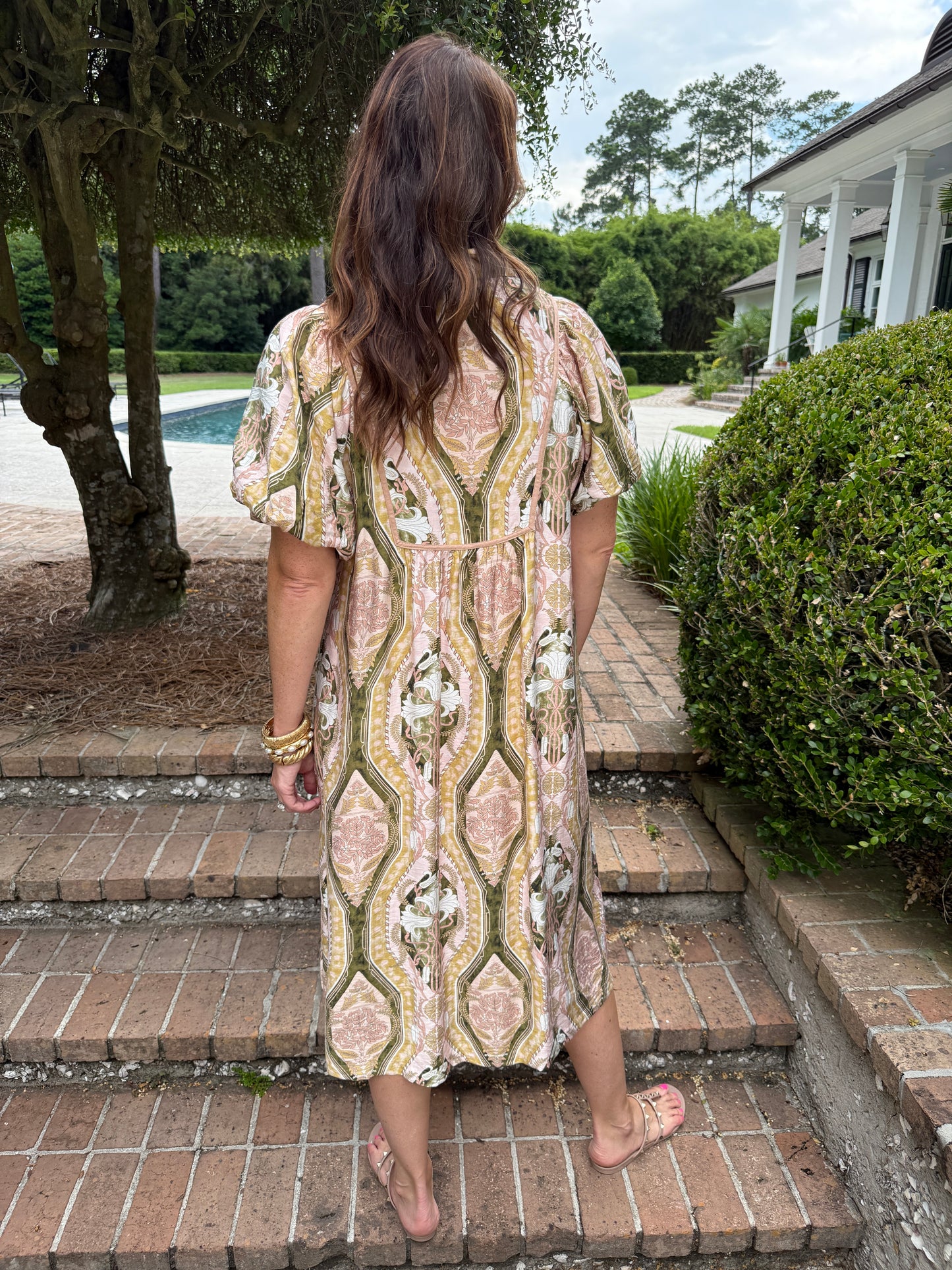 Presleigh Printed Midi Dress