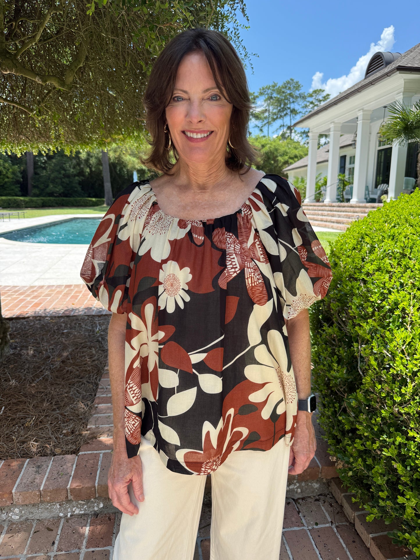 Johannesburg Floral Print Top