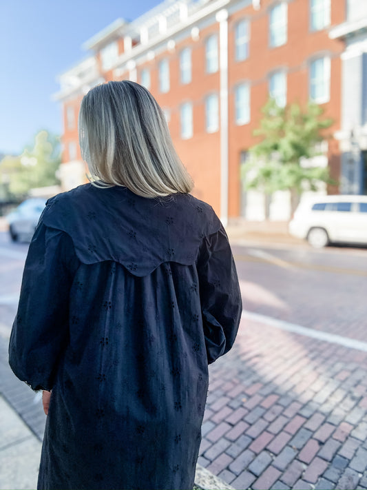 Colleen Collared Dress Black