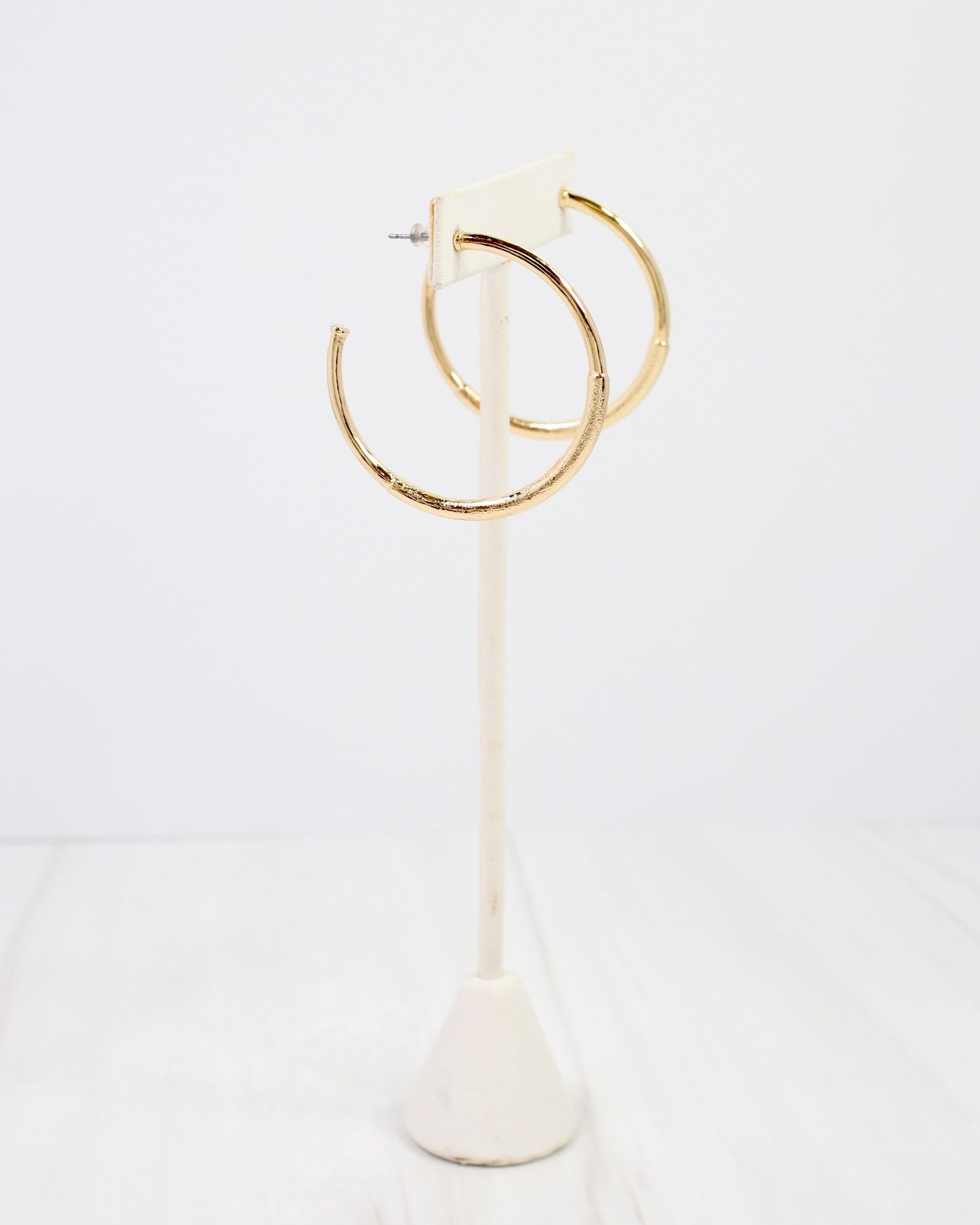Tulsa Textured Hoop Earring Gold