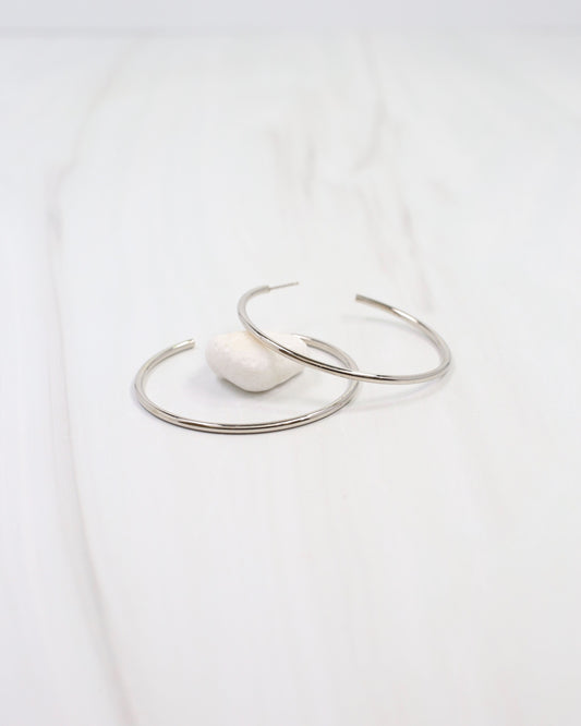 Austin Hoop Earring Silver