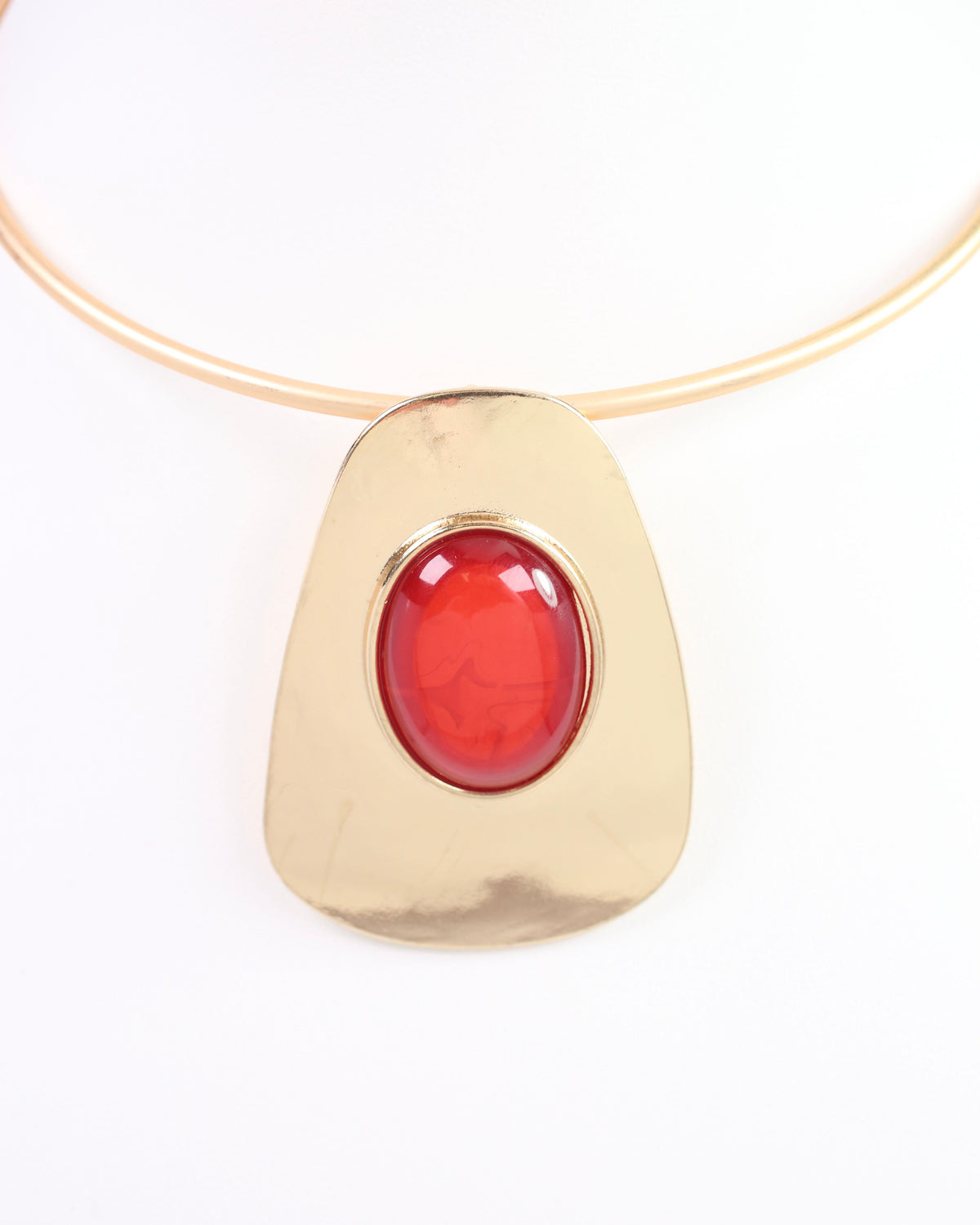 Constance Choker Necklace Dark Red