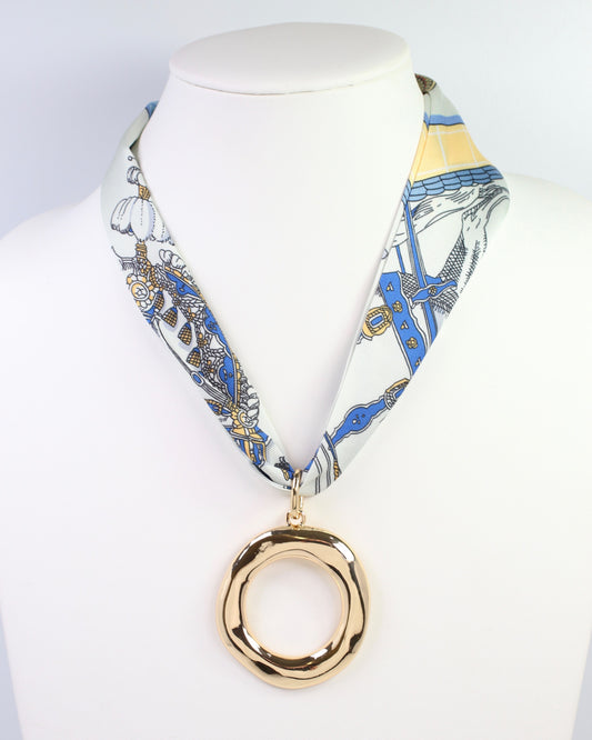 Louisville Large Circle Charm Gold