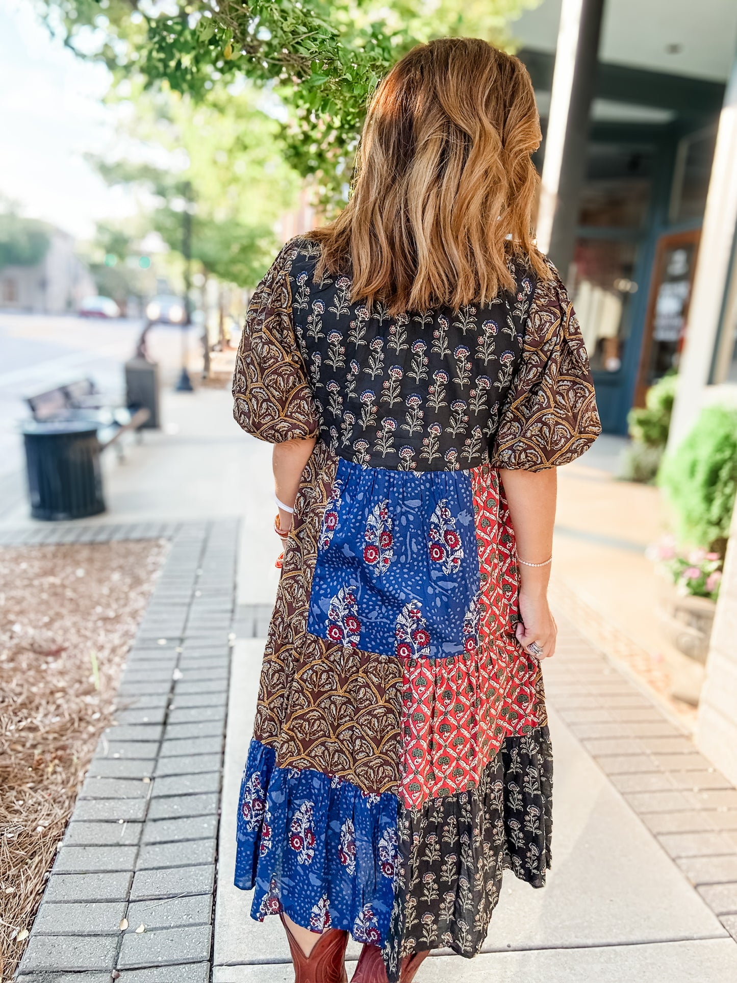 My Maria Multi Print Midi/Maxi Dress