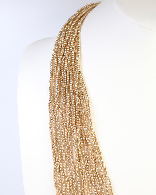 Samuels Multi Layered Long Necklace Gold