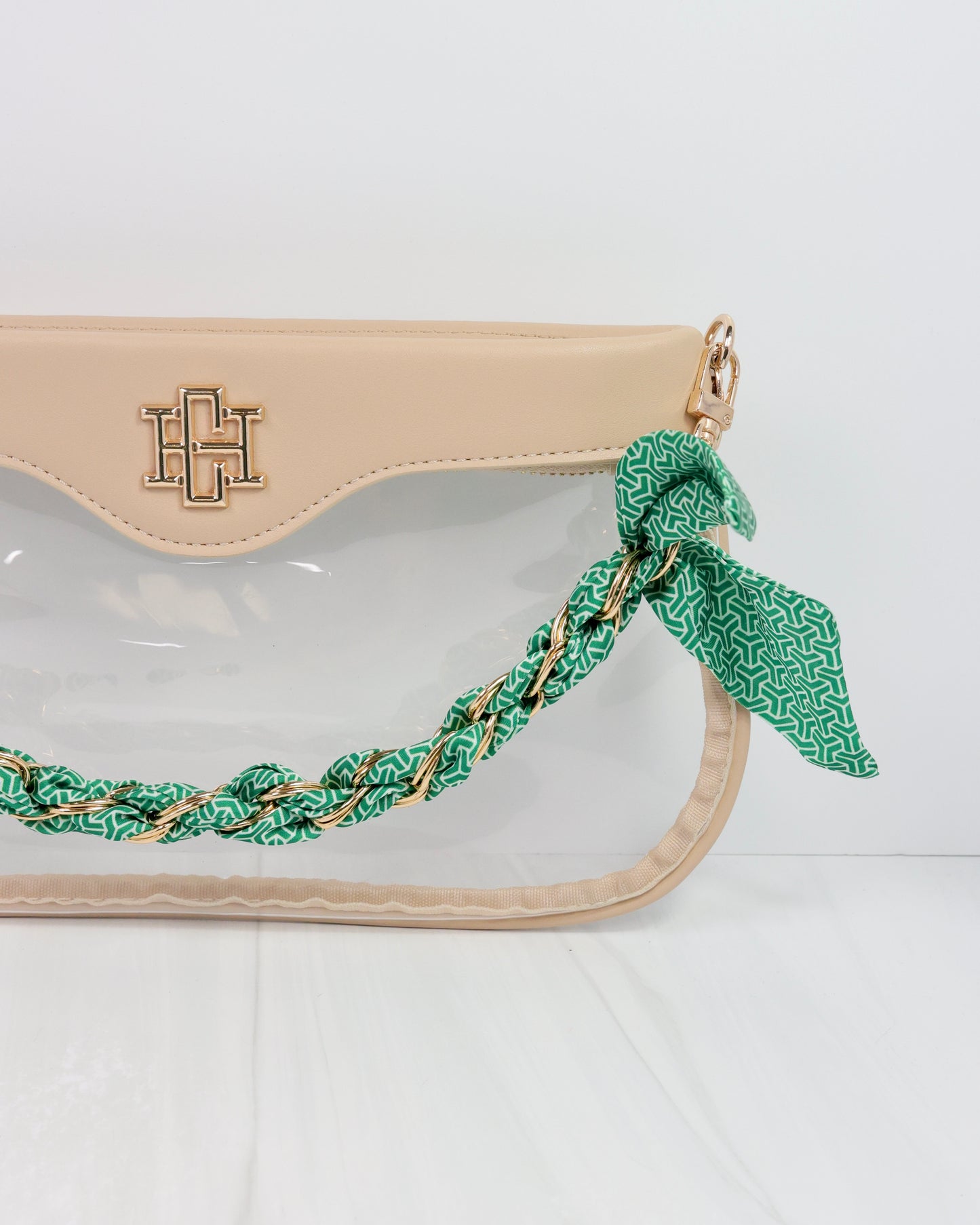 Serafina Scarf Purse Chain Green