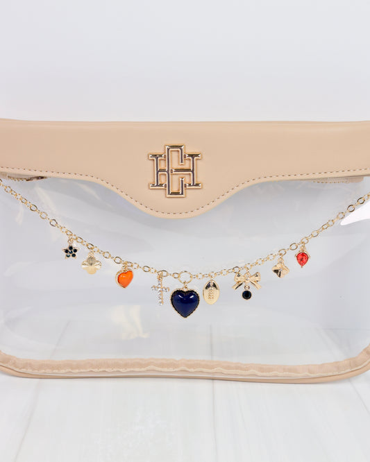 Avery Bag Chain NAVY ORANGE