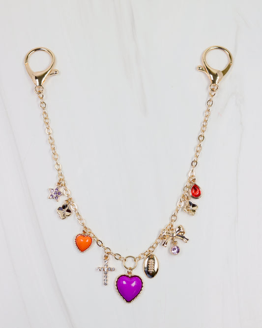 Avery Bag Chain PURPLE ORANGE