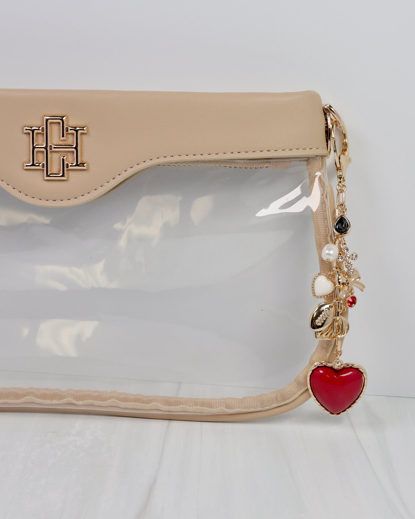 Sutton Bag Charm CRIMSON WHITE