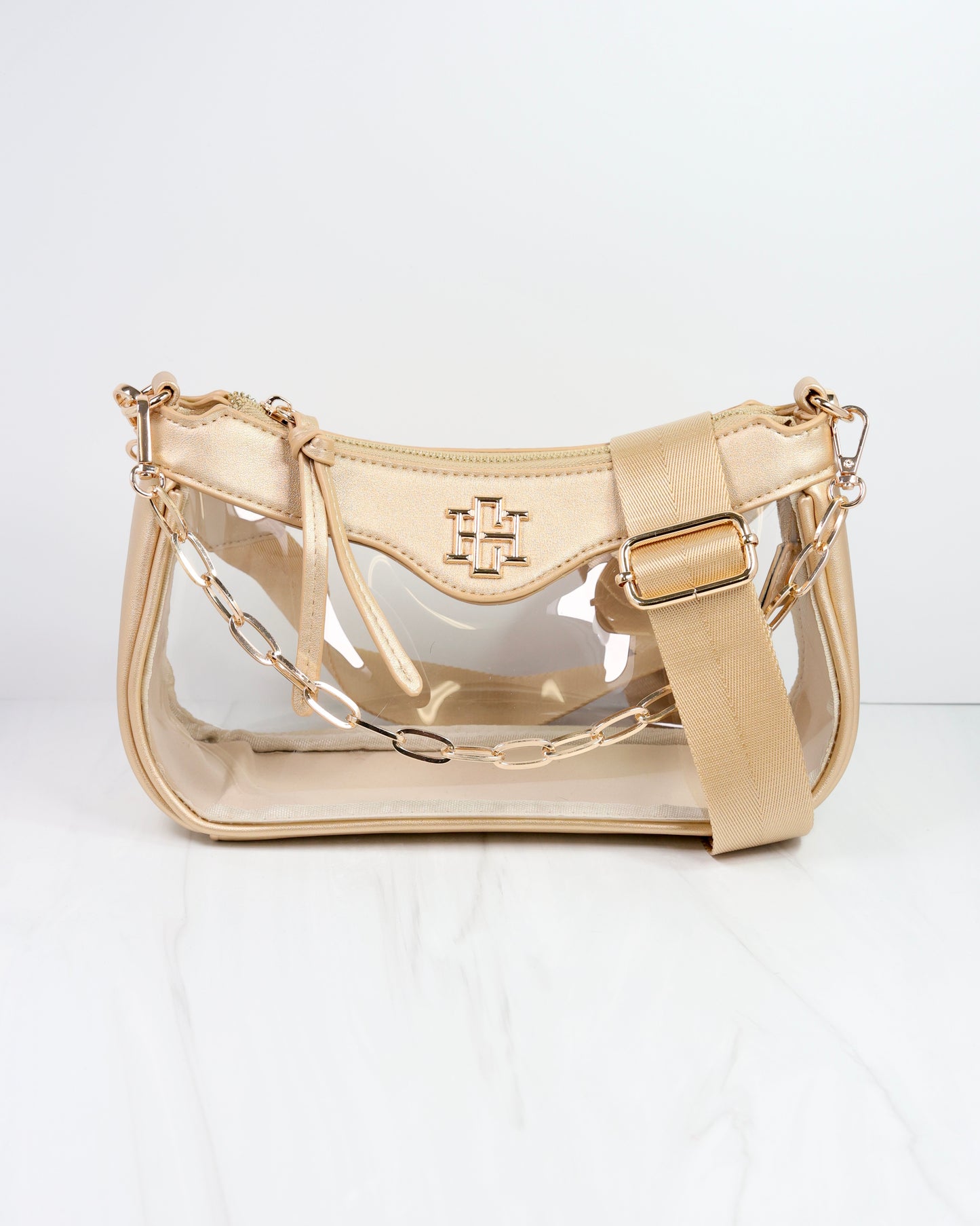 Cassidy Clear Crossbody GOLD