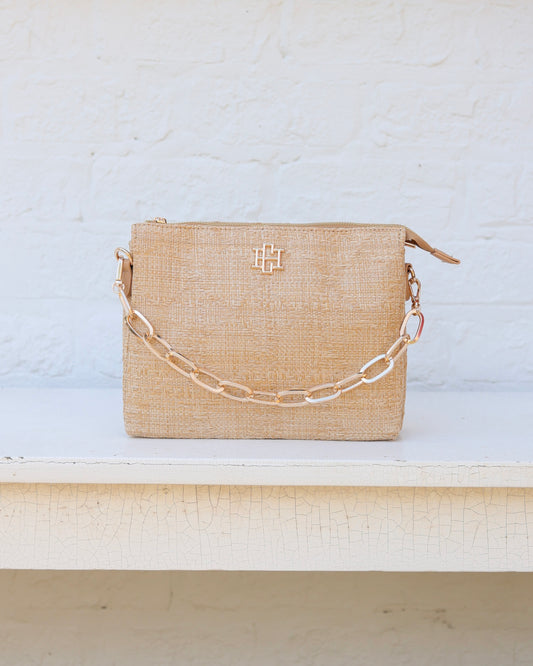 Ariana Crossbody Natural Lattice