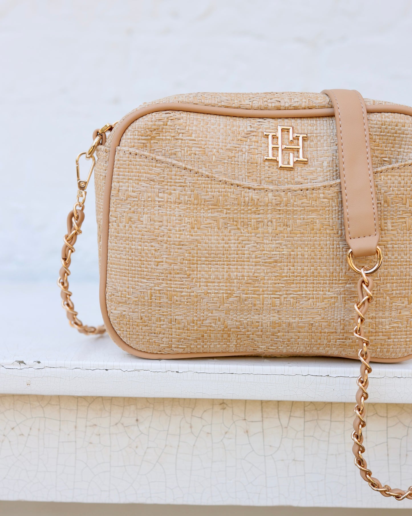 Fiona Crossbody Natural Lattice