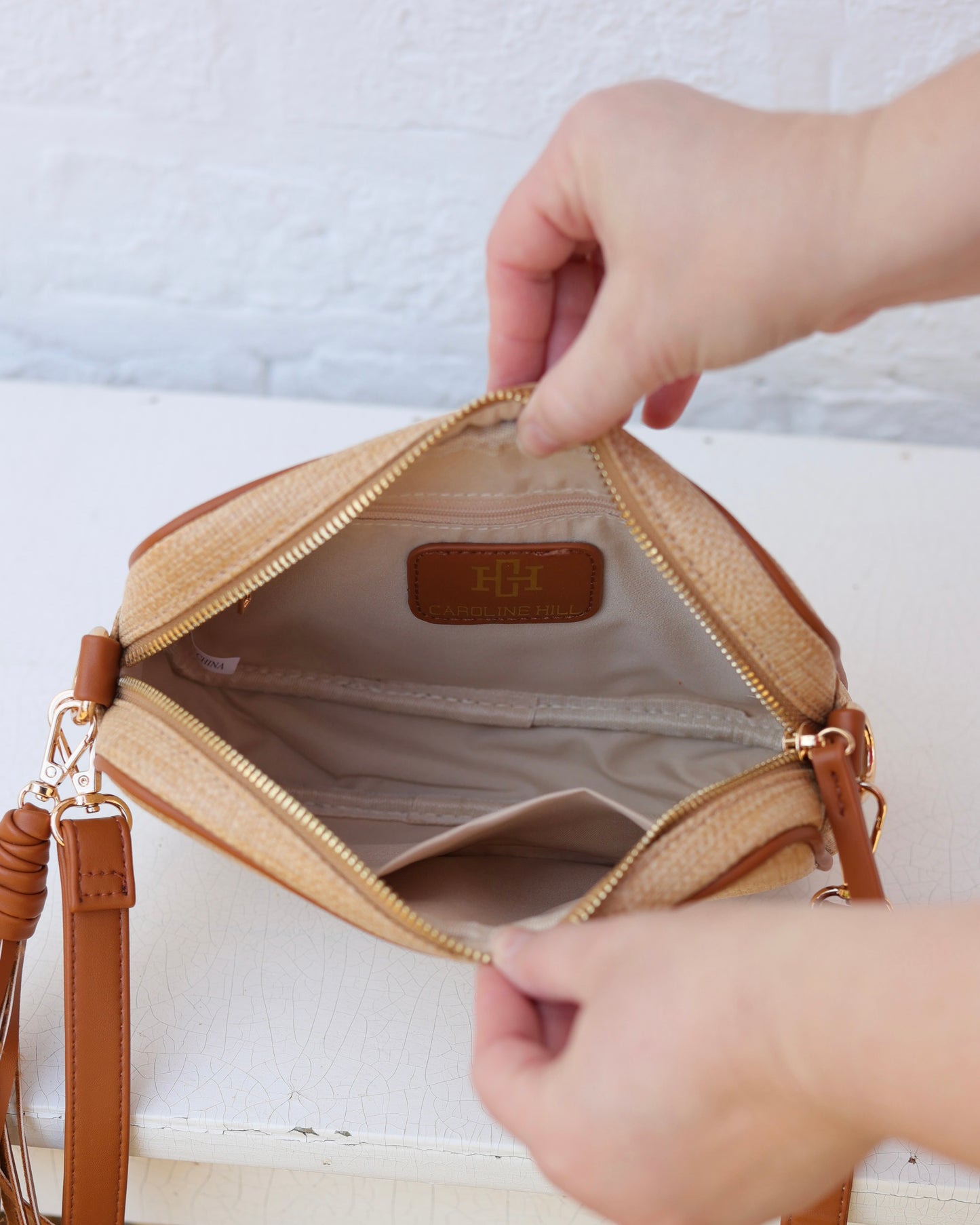 Margoe Crossbody Natural Saddle
