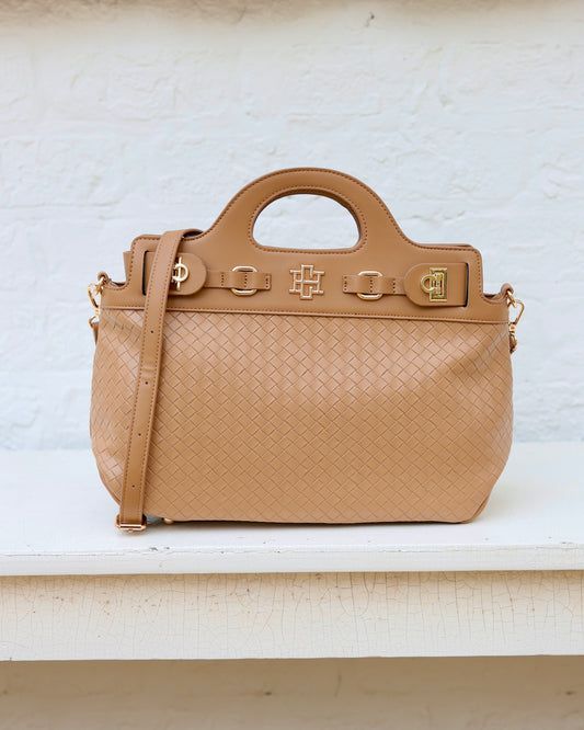 Savannah Handbag Woven Tan