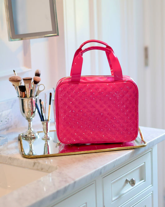 Punta Cana Large Case Hot Pink Patent