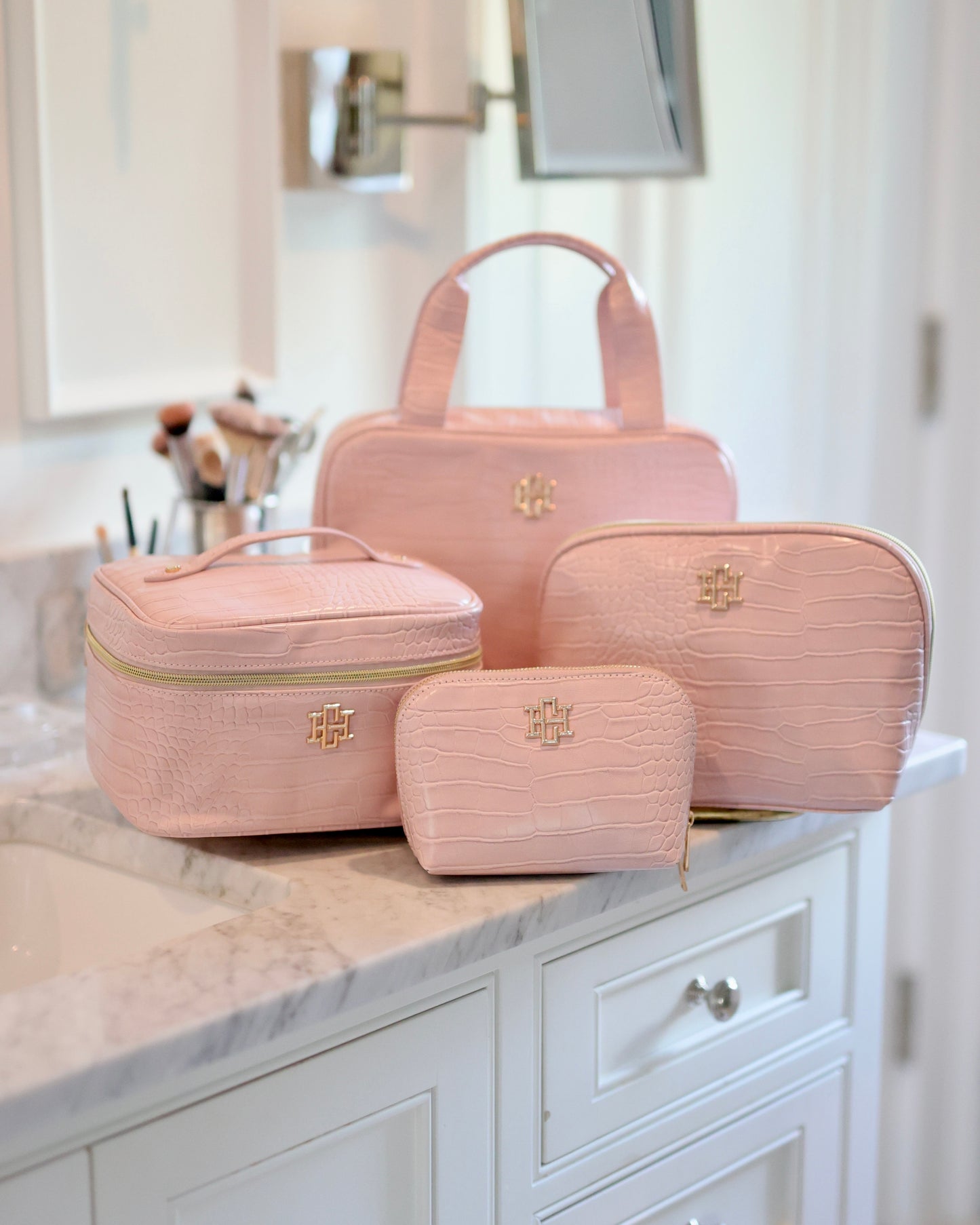 Hampton Train Case Blush EC