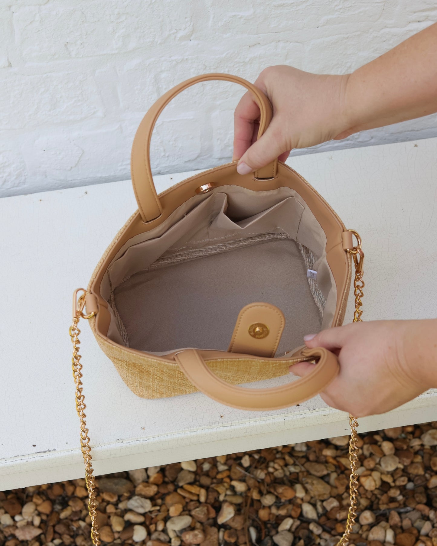 Maren Mini Tote Natural VQ