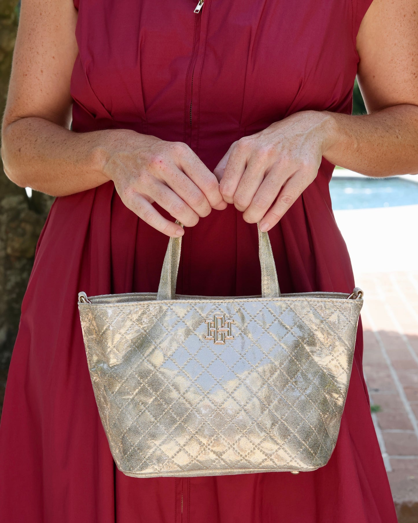Maren Mini Tote Champagne Pop