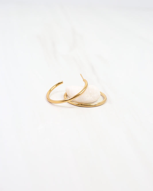 Mayor Thin Hoop Earring Gold