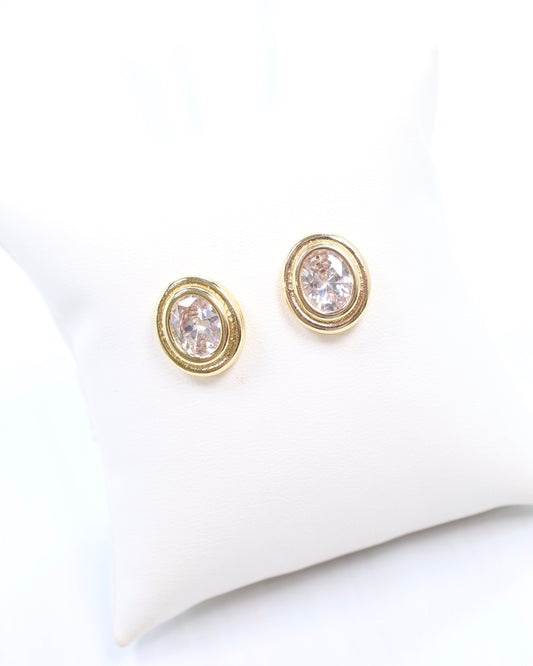 Holland Crystal Stud Gold