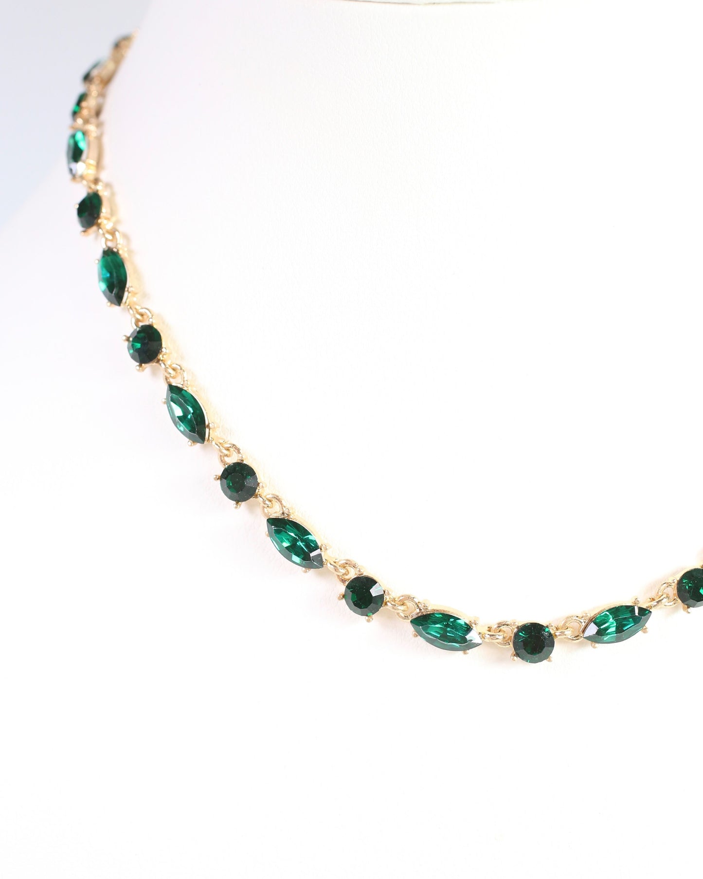 Charlie Crystal Necklace Emerald