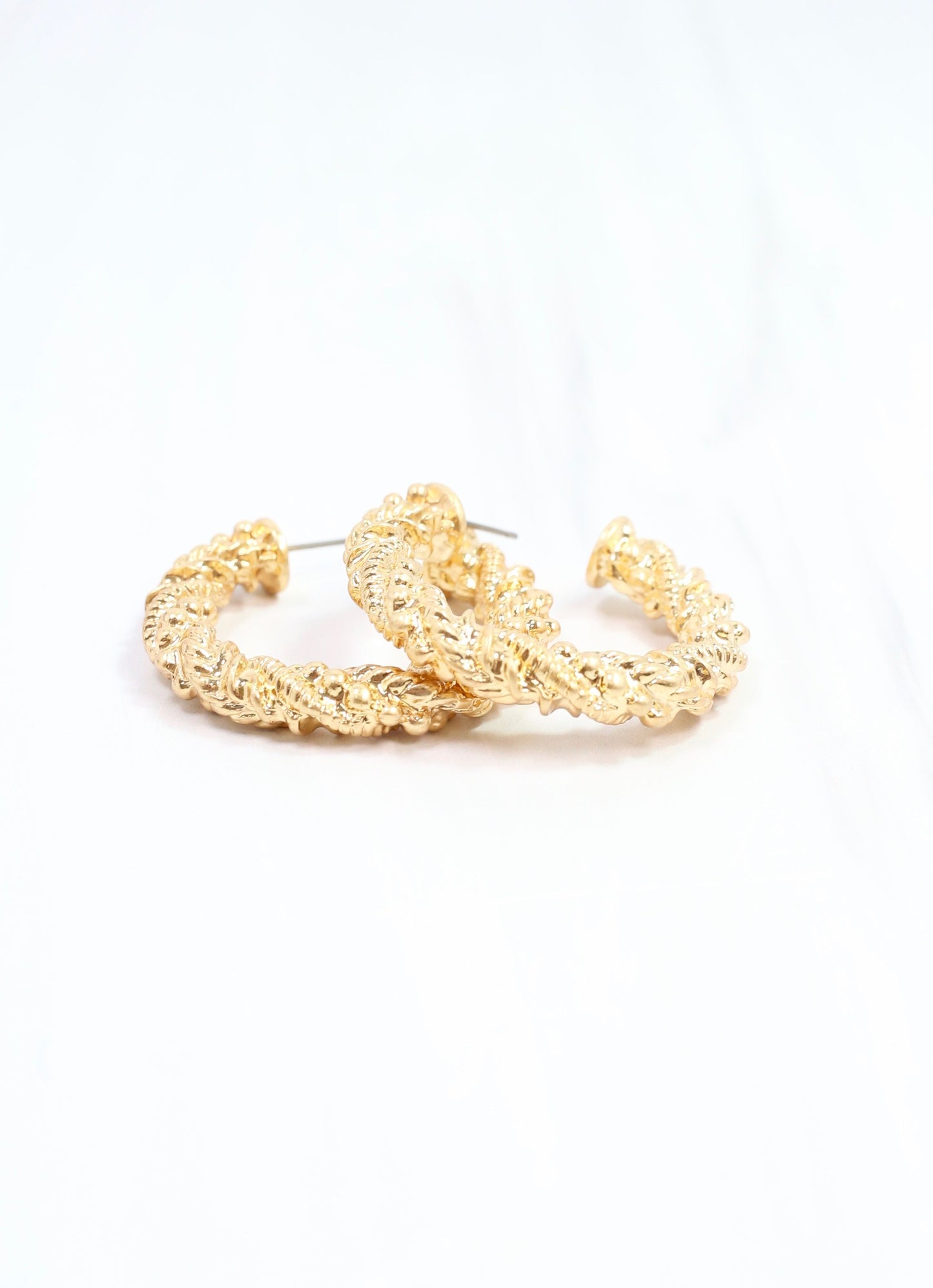 Allman Twisted Hoop Earring Gold