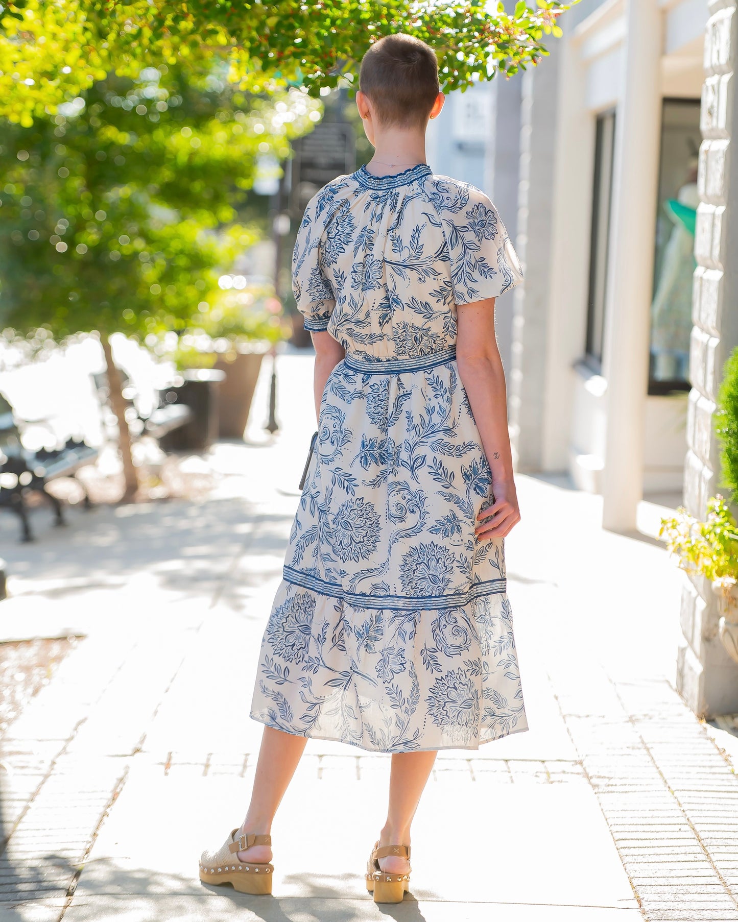 Eleanor Paisley Print Dress
