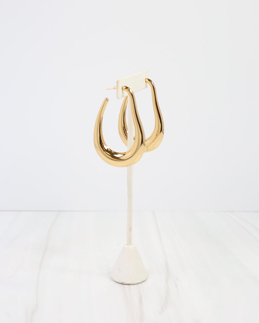 Artsy Hoop Earring Gold