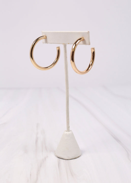 Georgina Hoop Earring Shiny Gold