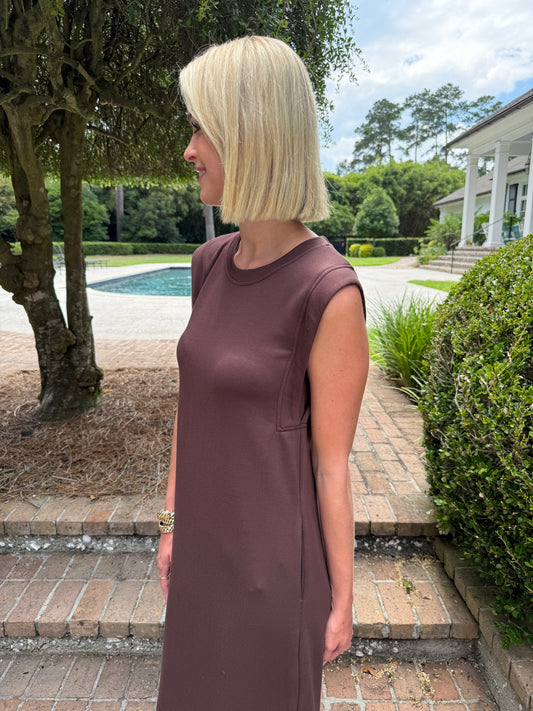 Hopkins Knit Pullover Dress - Brown