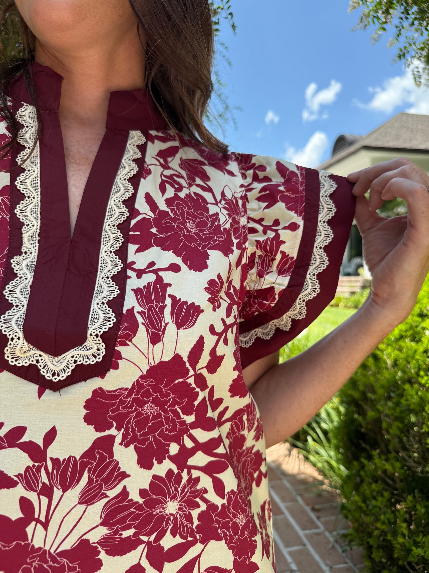 Ready For Fall Floral Print Top
