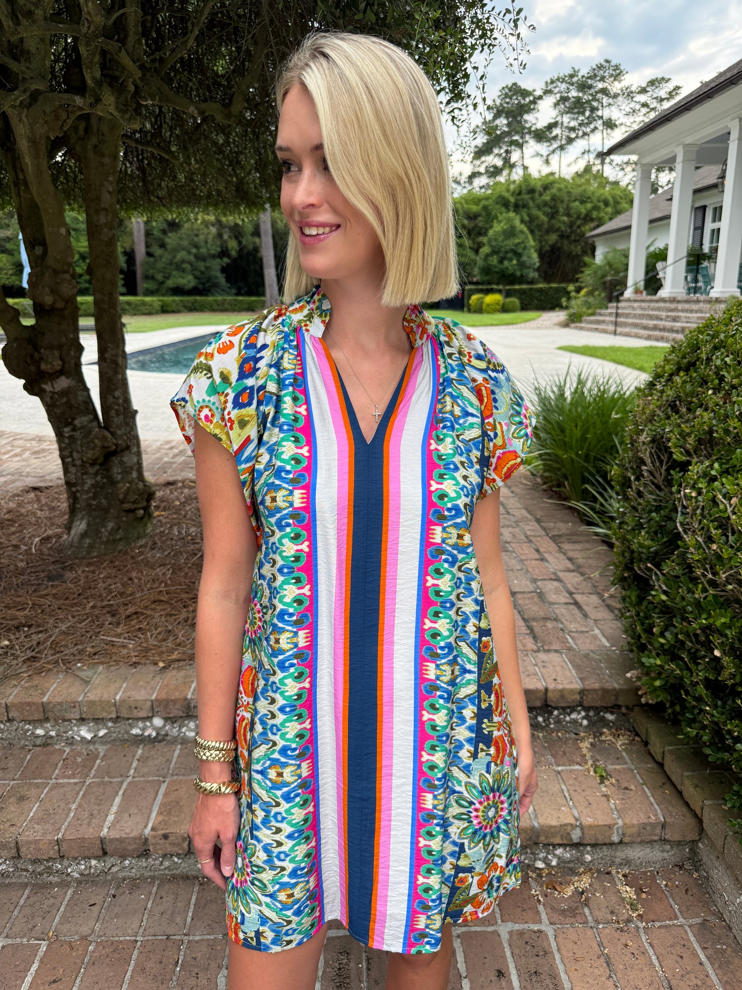 Maxine Multicolor Print Dress