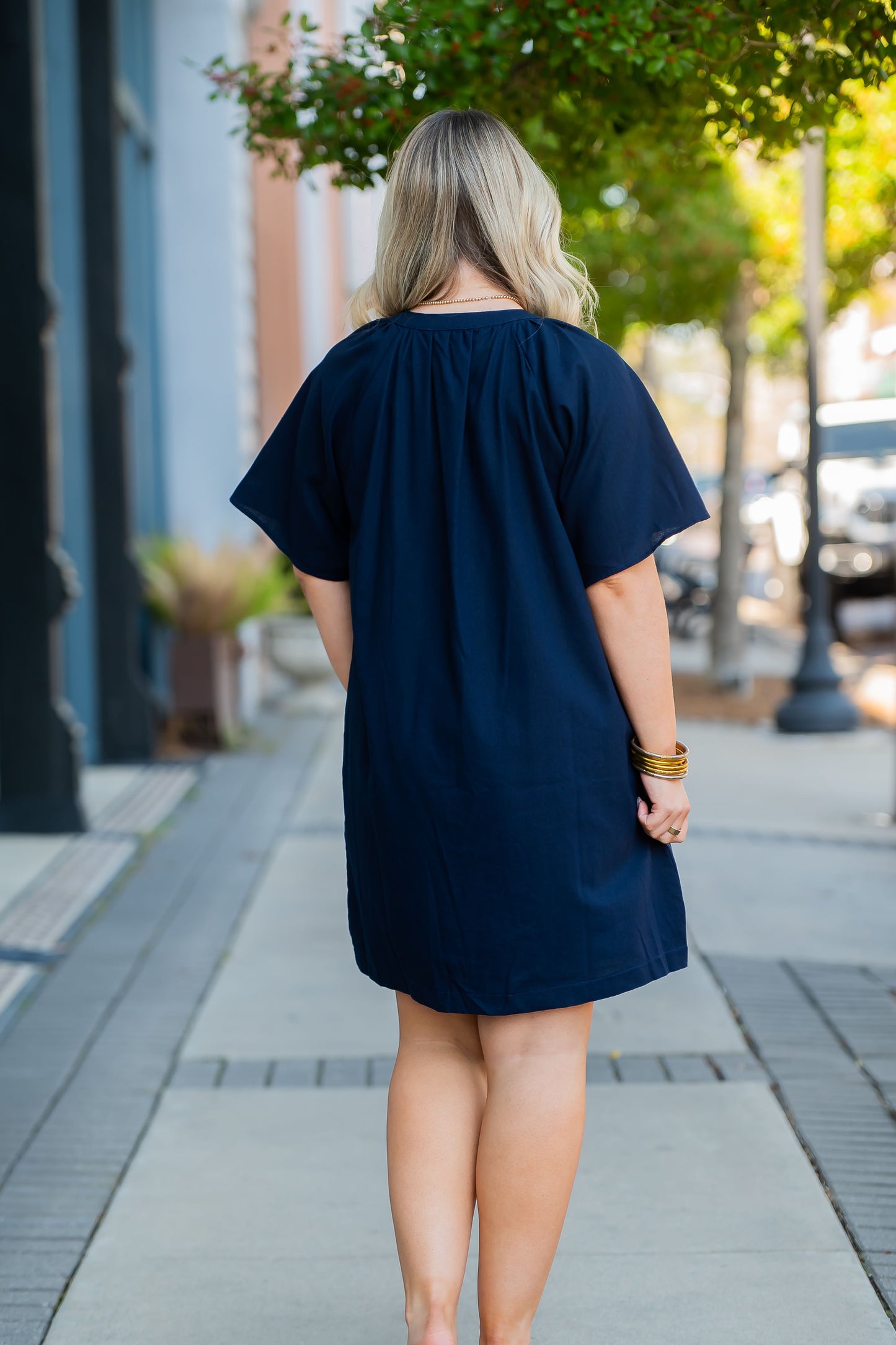 Cora Linen V-neck Dress