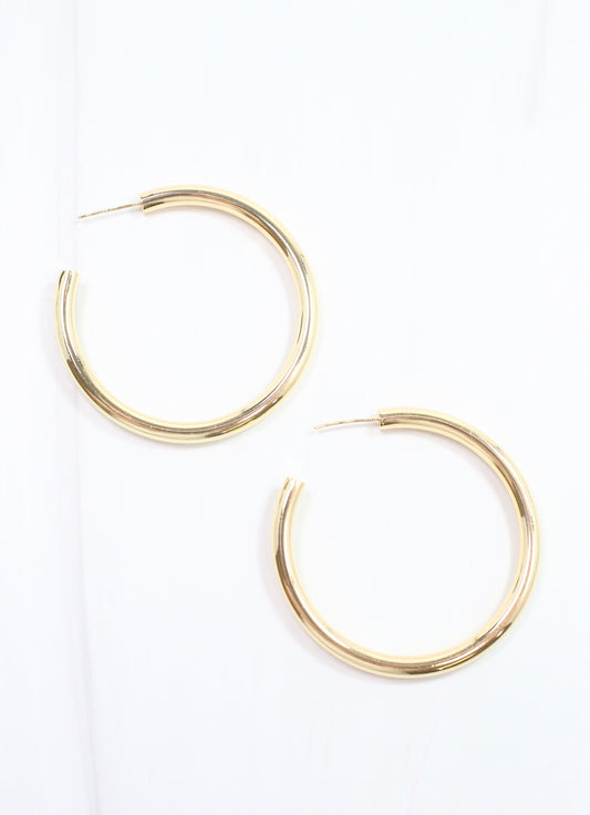 Nielsen Hoop Earring Shiny Gold