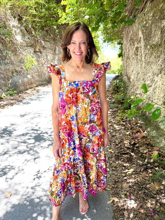 Mitchell Fall Floral Maxi Dress