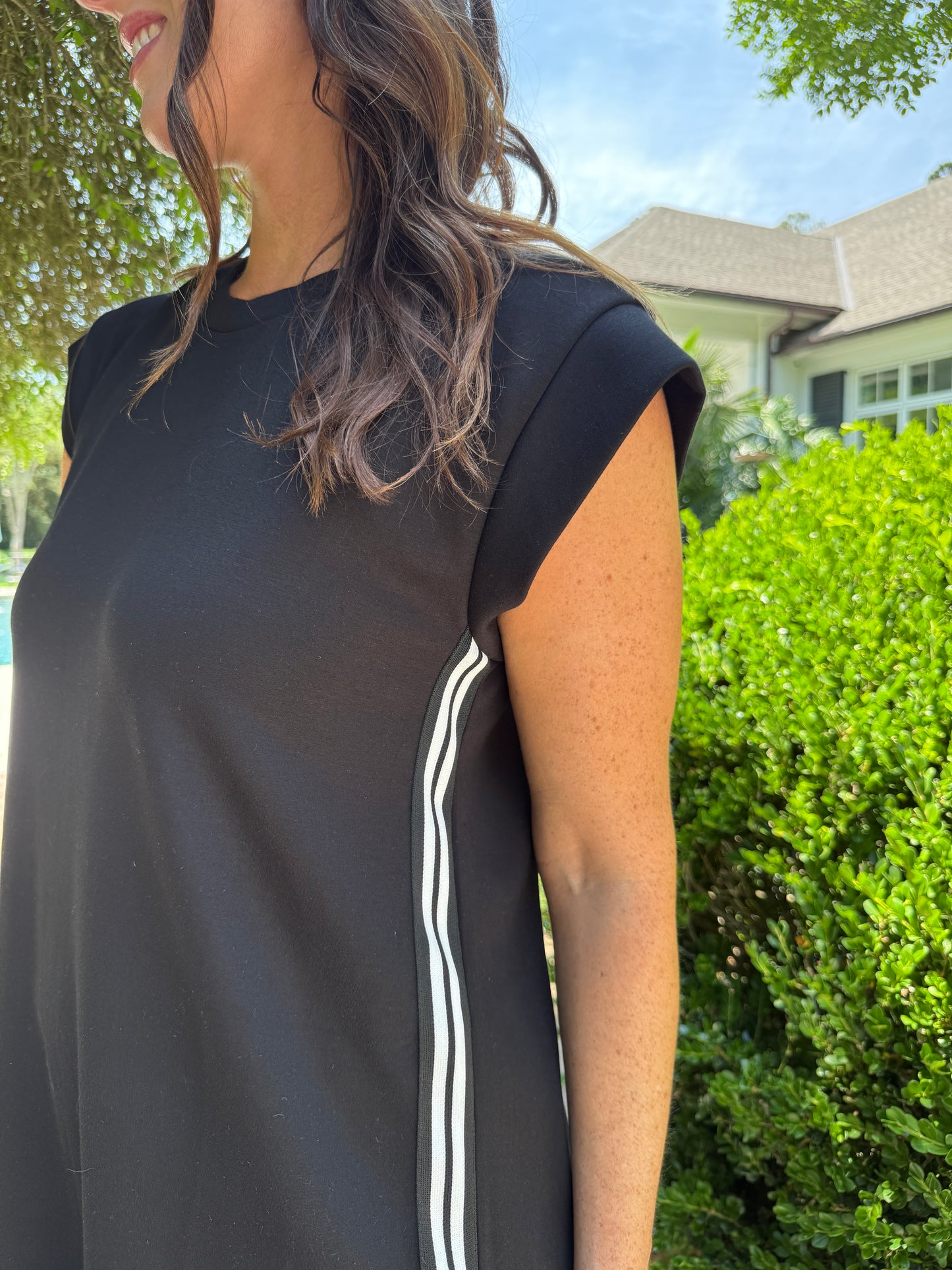 Charmaine Black Shirt Dress