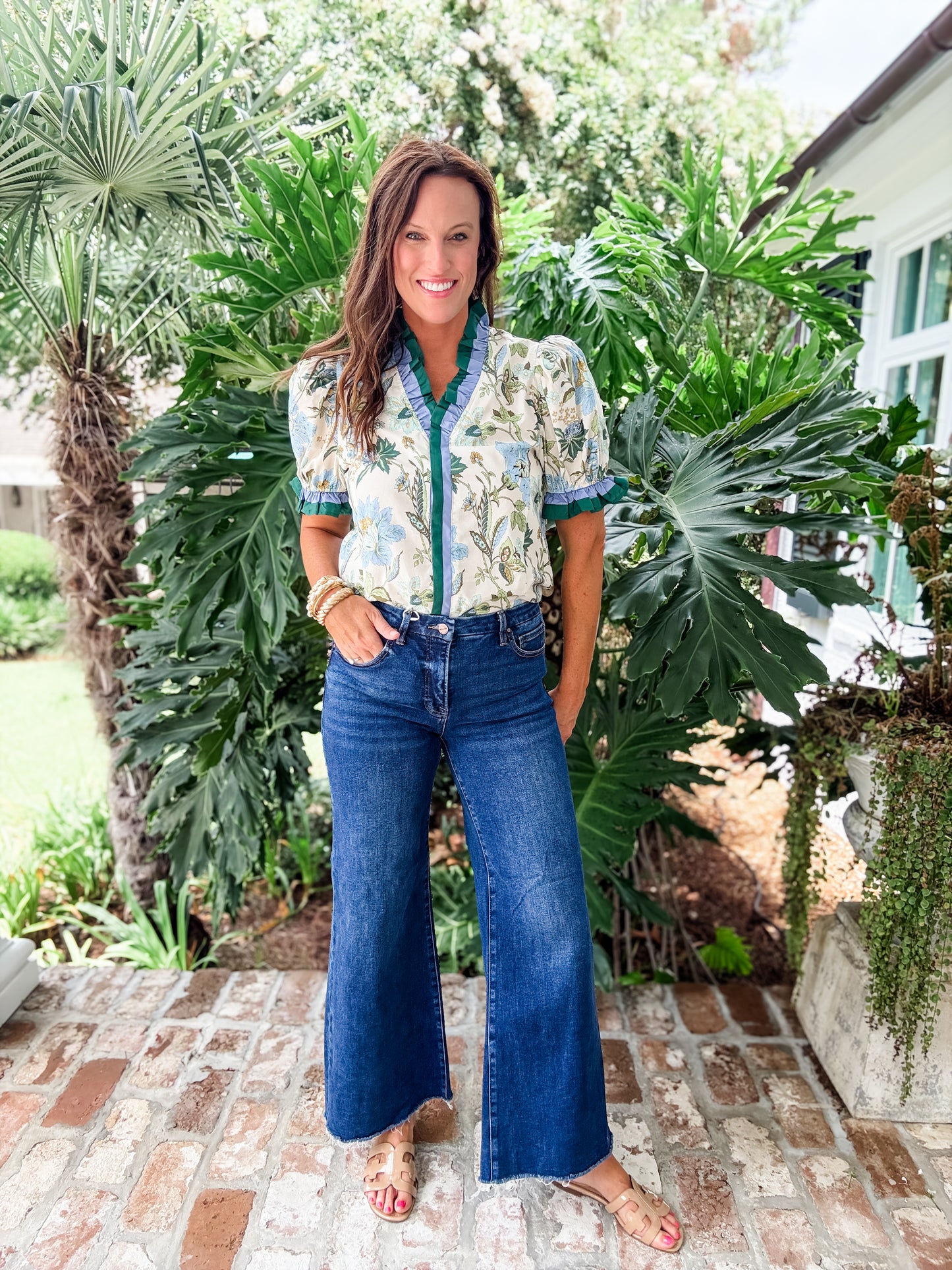 Risen Jeans Mid Rise Wide Jeans