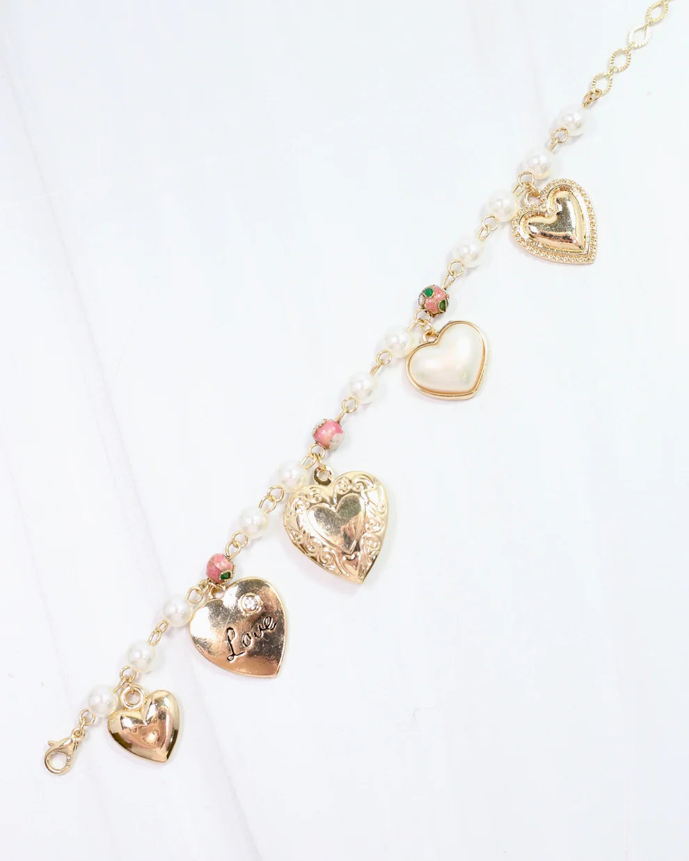 Olsen Charm Bracelet Pearl