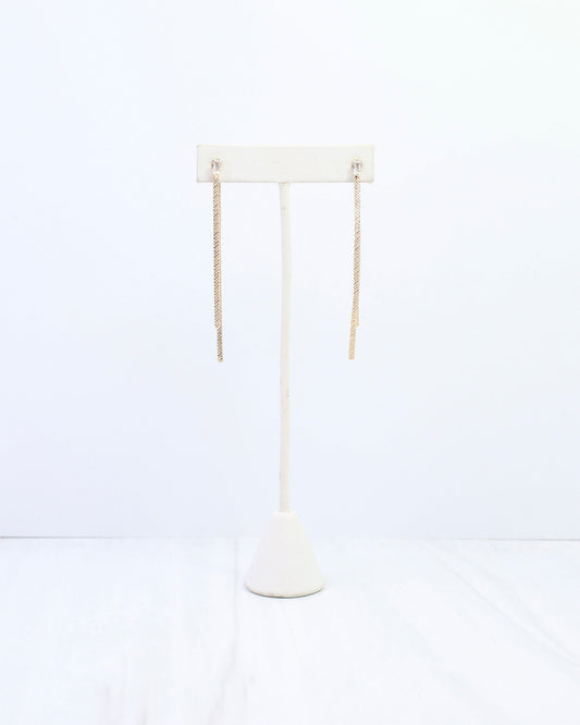 Alexandra Chain Drop Earring Gold