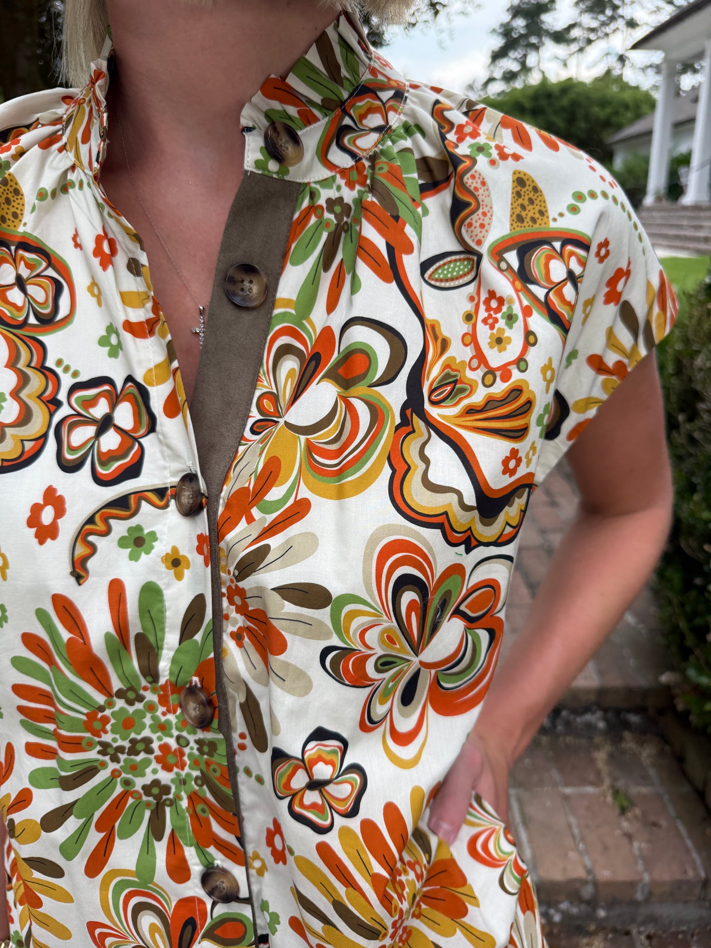 Brady Retro Floral Dress