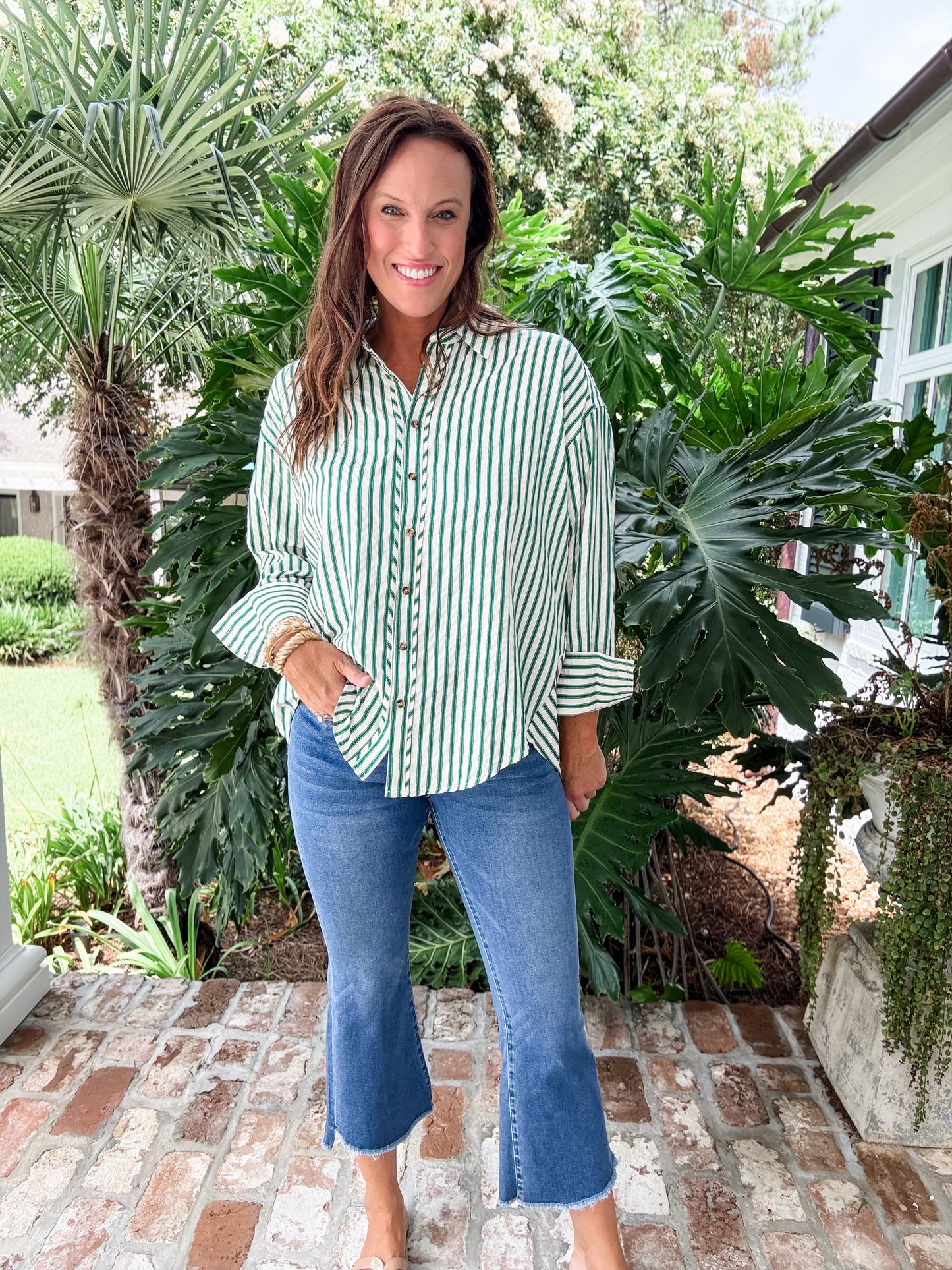 Alison Mid Rise Soft Crop Flare Jeans by Vervet