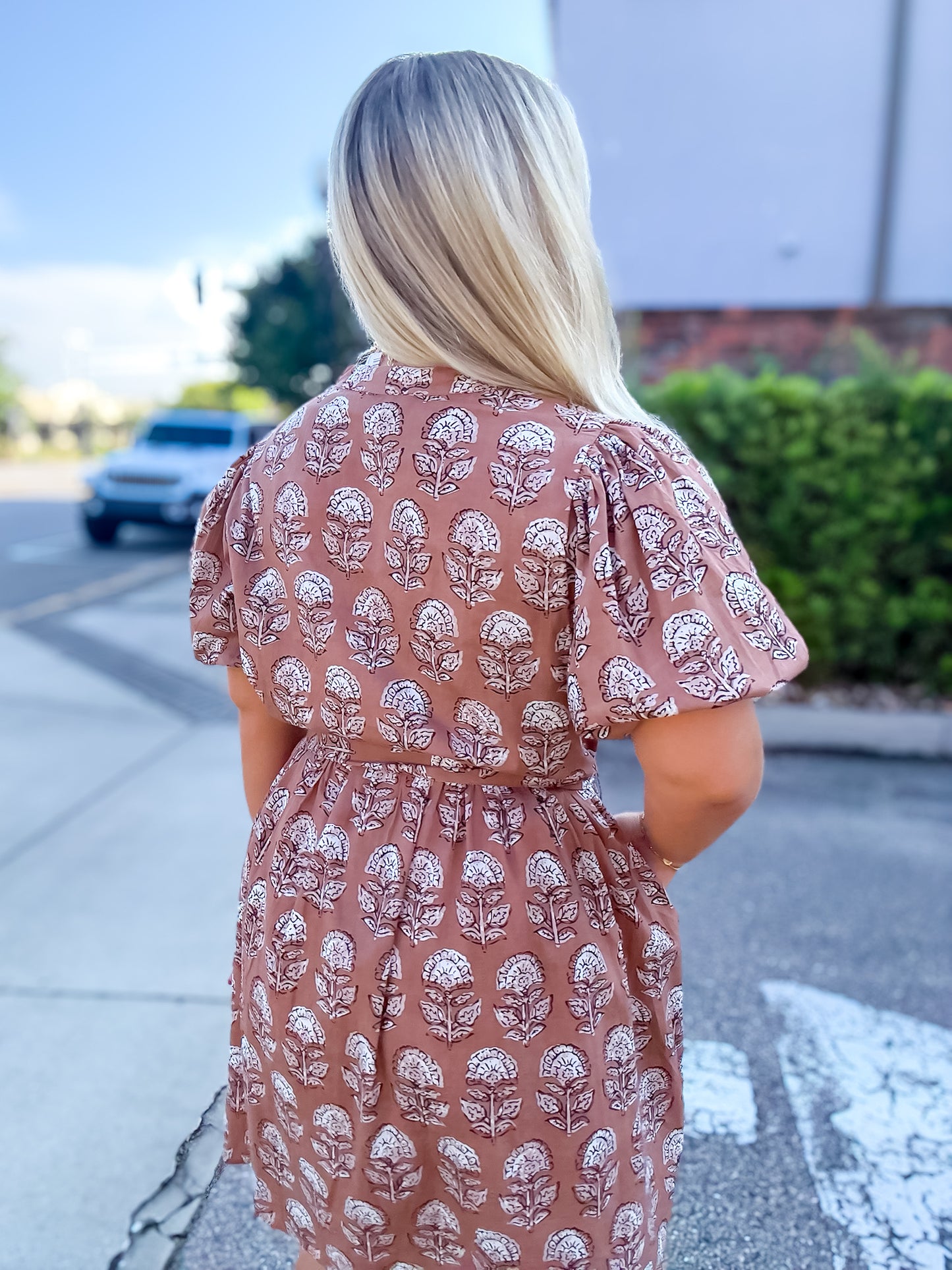 Naturally Beautiful Mocha Dress