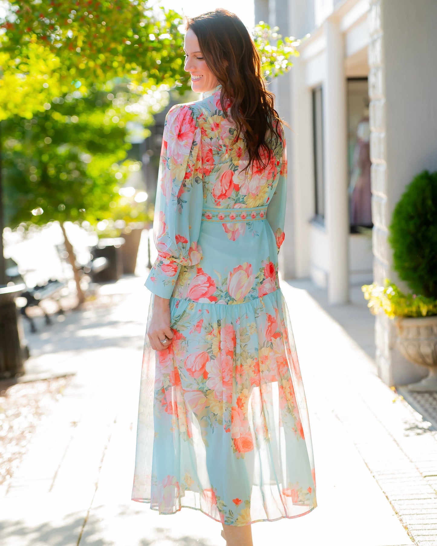 Mia Button Down Floral Dress