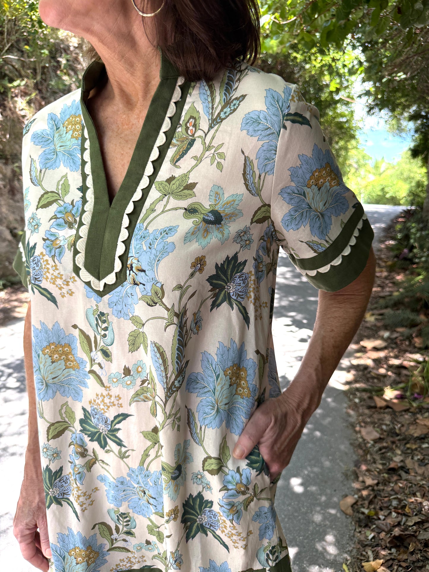 Reed Floral Dress-Ecru