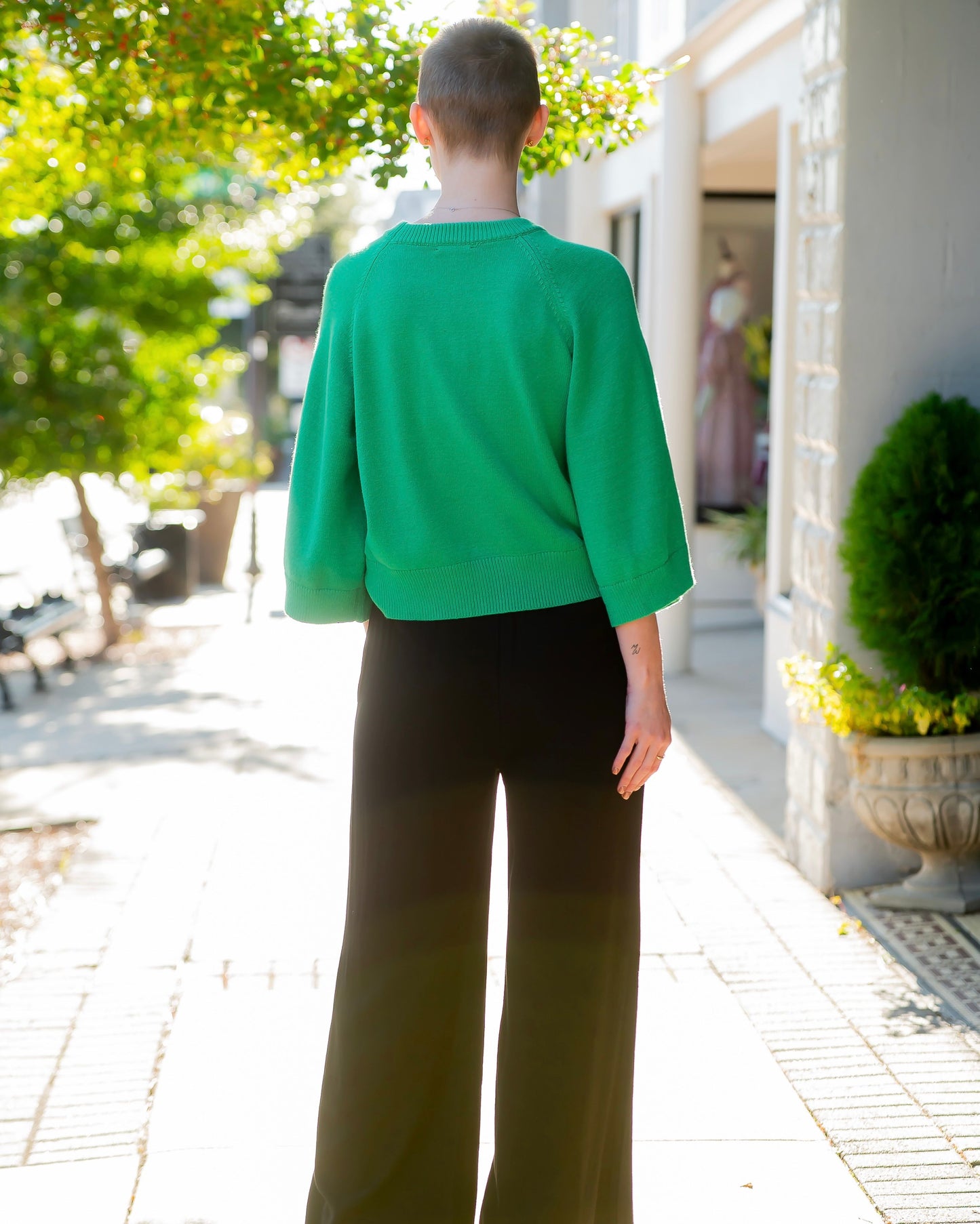 Winnie Linen Wide Leg Pants-Black