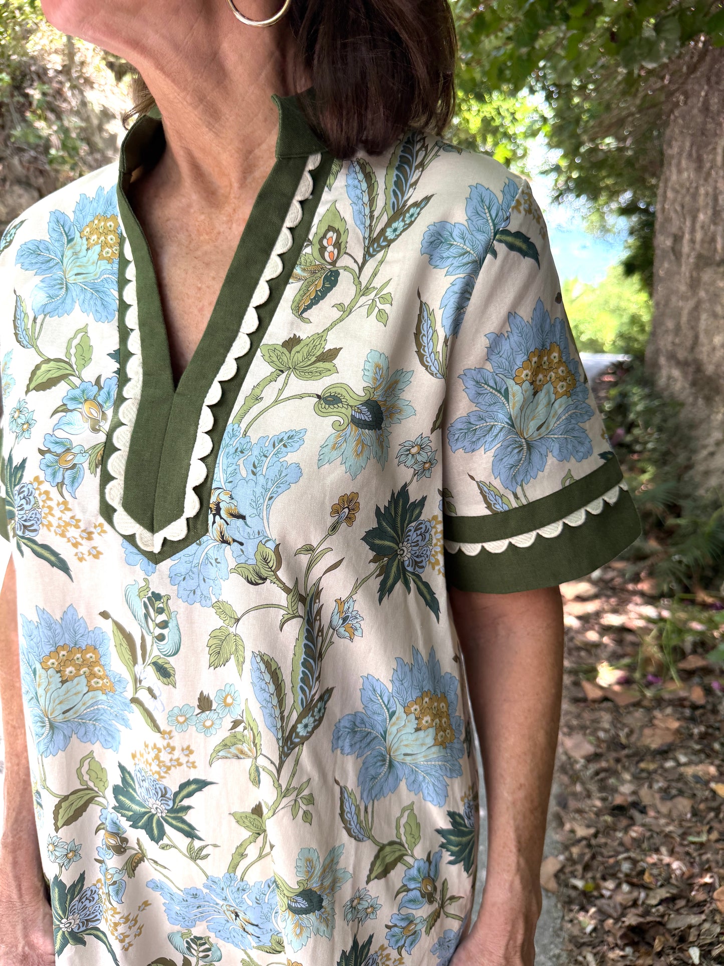 Reed Floral Dress-Ecru