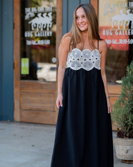 Silverbrook Crochet Lace Midi Dress