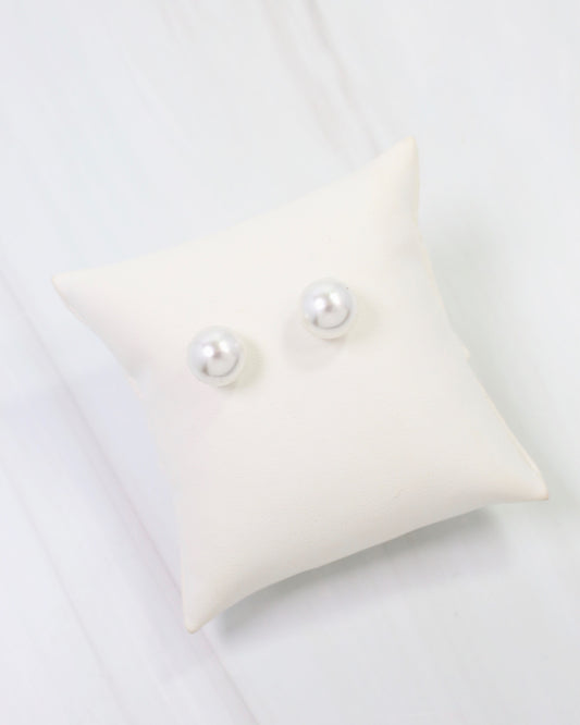 Greenwood Pearl Stud Earring Cream