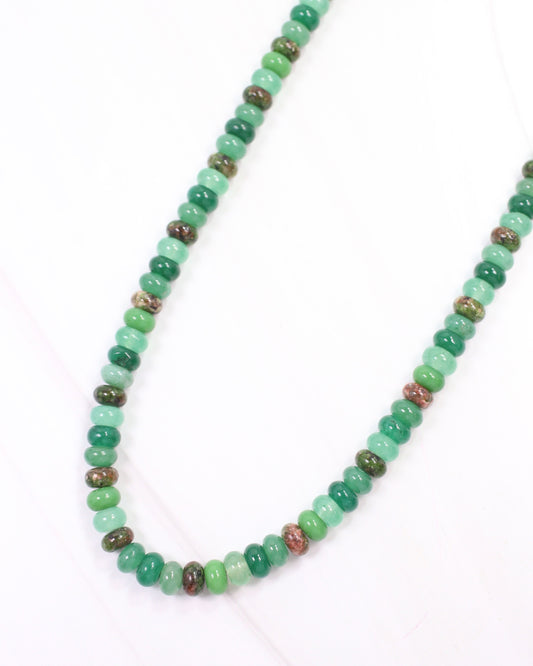 Regency Beaded Necklace Green